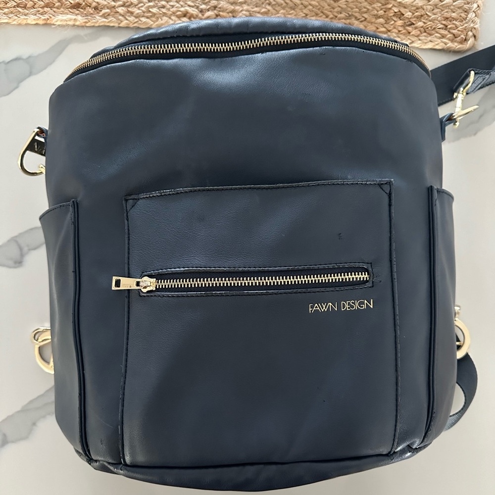 Fawn Design Diaper Bag Navy Blue